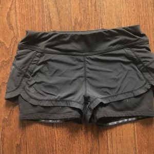 Athleta black running shorts